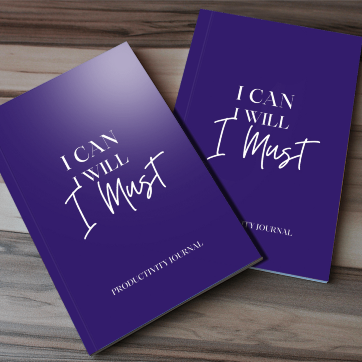 I Can I Will I Must Productivity Journal