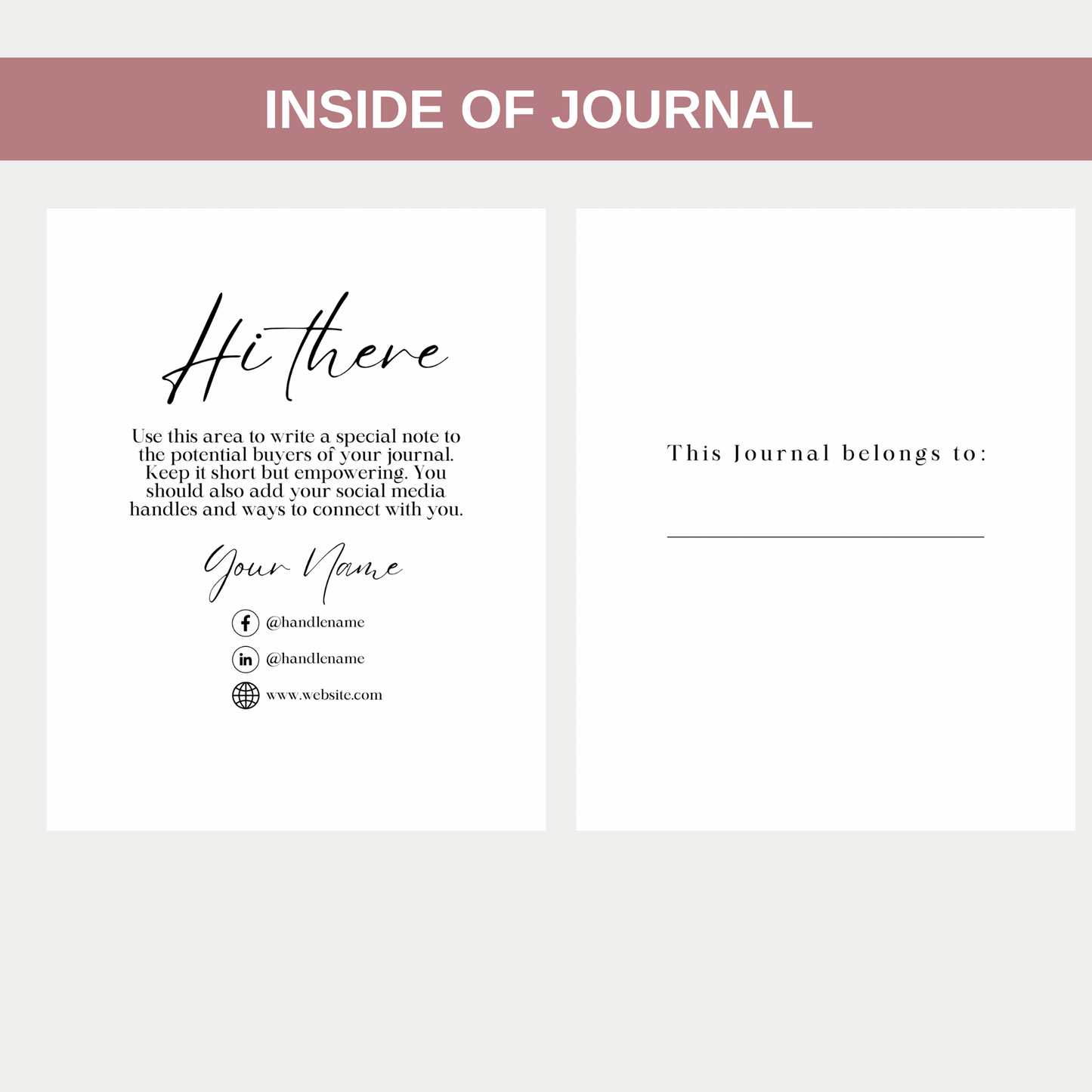 It's All About Me Self-Care Journal