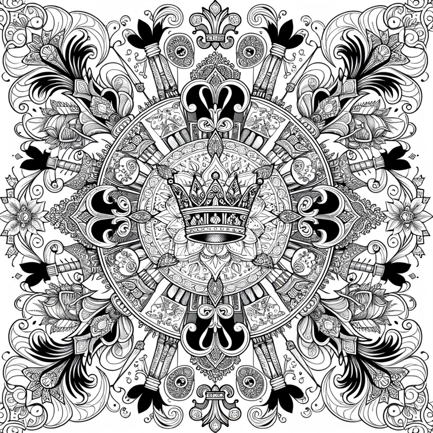 Regal Reflections Coloring Journal